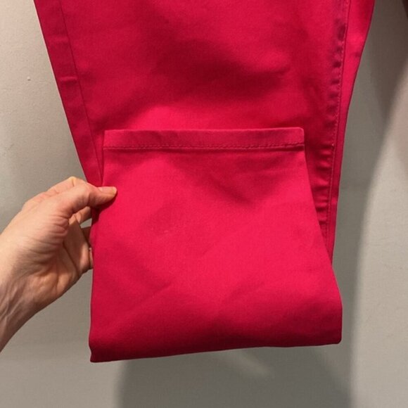 Nicole Miller Raspberry Pink Soho Skinny High Rise Ankle Jeans Size Size 12 - Picture 6 of 13